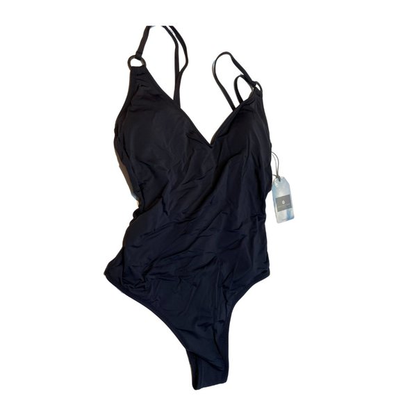 NWT Everyday Sunday Black One-Piece Swimsuit - Picture 1 of 3